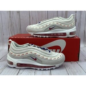 Nike Air Max 97 SE First Use Light Bone University Red DC4013-001 Womens 5